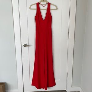 BY THE WAY XS red jumpsuit